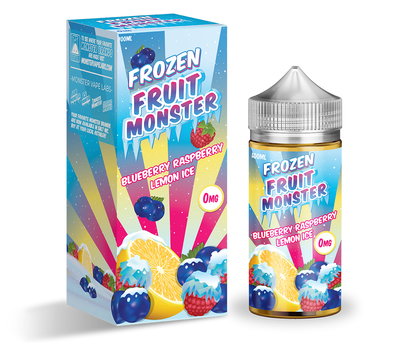 Blue Raspberry Lemon Ice by Fruit Monster Frozen Collection