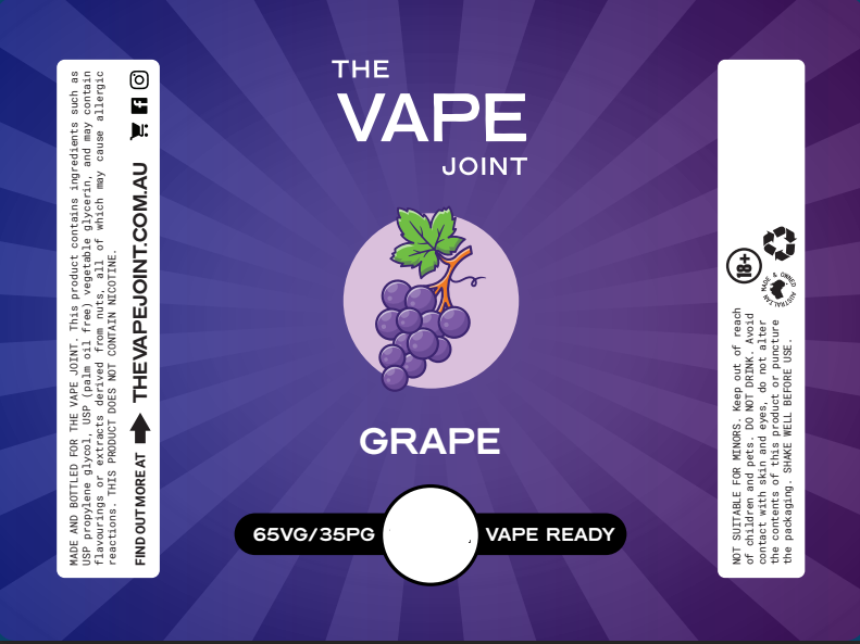 Grape by The Vape Joint 30ml Eliquid