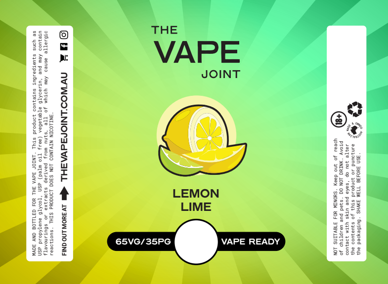 Lemon Lime by The Vape Joint 30ml Eliquid