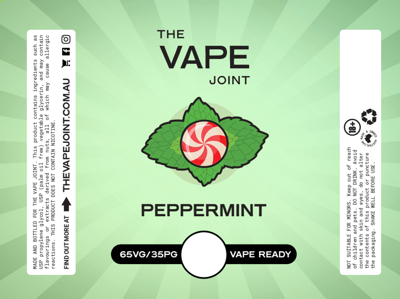 Peppermint by The Vape Joint 30ml Eliquid