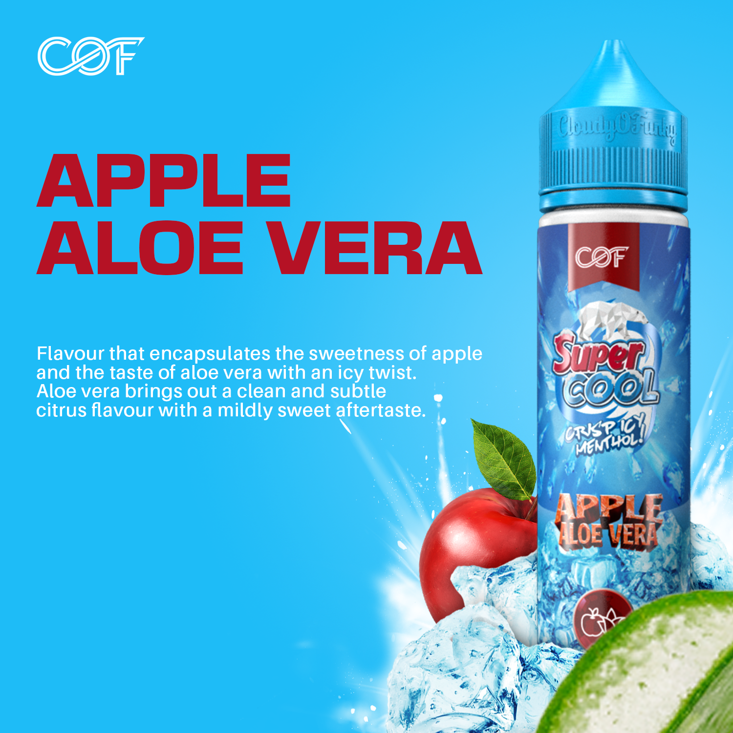Cloud Of Funky Super Cool Series - Apple Aloe Vera