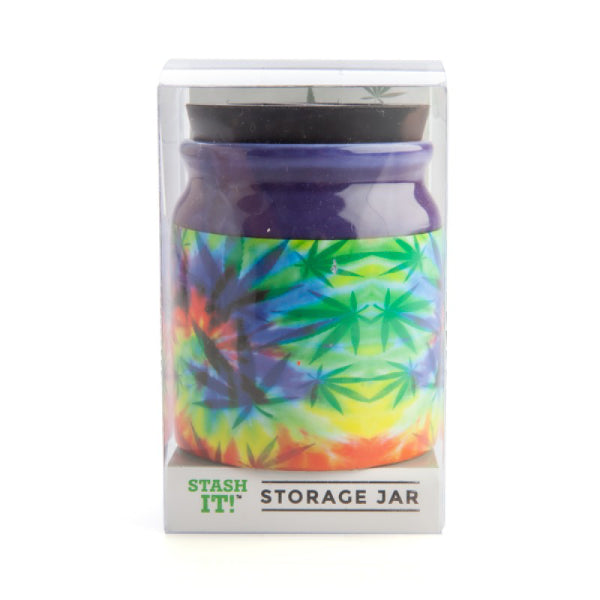 Small Rainbow Weed Stash It Storage Jar