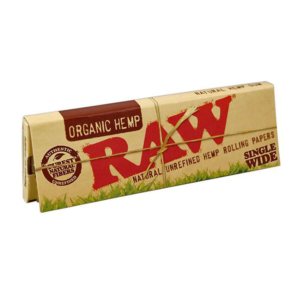 Raw Organic Hemp Regular Size Single Wide Papers
